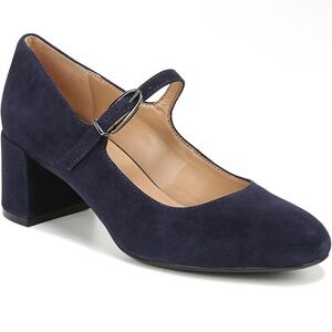 Naturalizer Renny Navy Suede Block heels